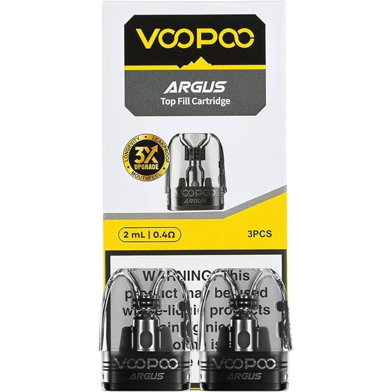 3x Voopoo Argus 0.4Ω Top Fill Pods