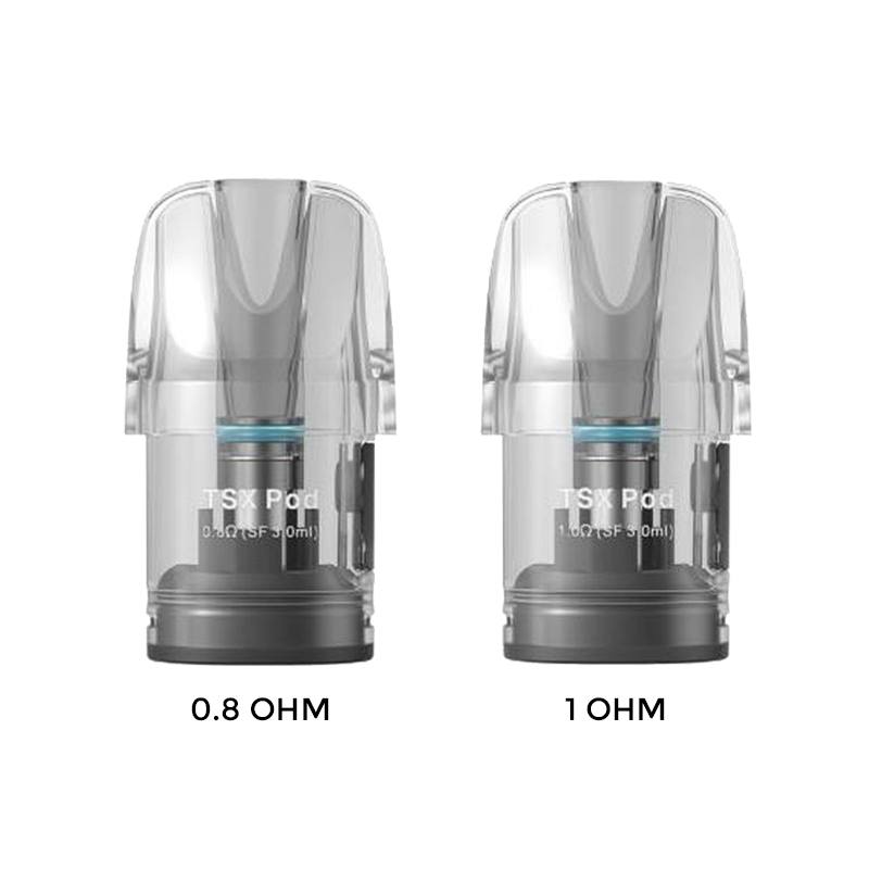Aspire TSX Pod Cyber S/X – Replacement Cartridges 0.8Ω 3ml (2 Pieces)