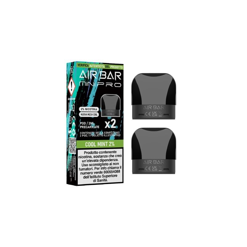 Air Bar Pro Cool Mint 20Mg (prezzo per 1 pod-confezione da 2)