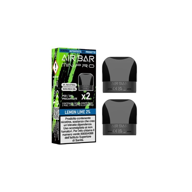 Air Bar Pro Lemon Lime 20Mg (price per 1 pod - pack of 2)
