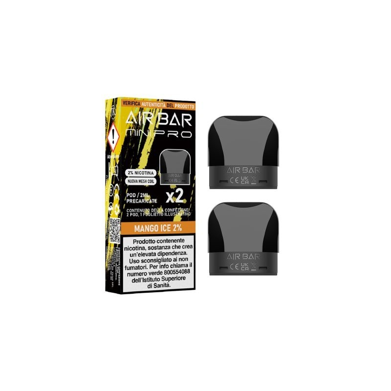 Air Bar Pro Mango Ice 20Mg (price per 1 pod - pack of 2)