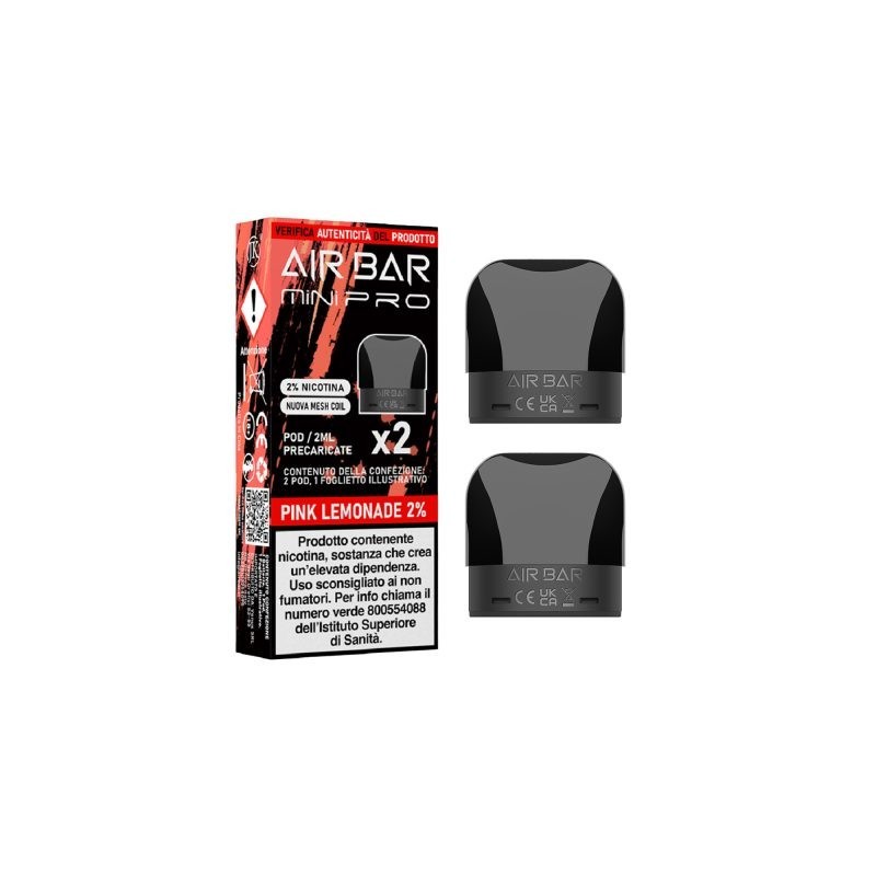 Air Bar Pro Pink Lemonade 20Mg (price per 1 pod - pack of 2)