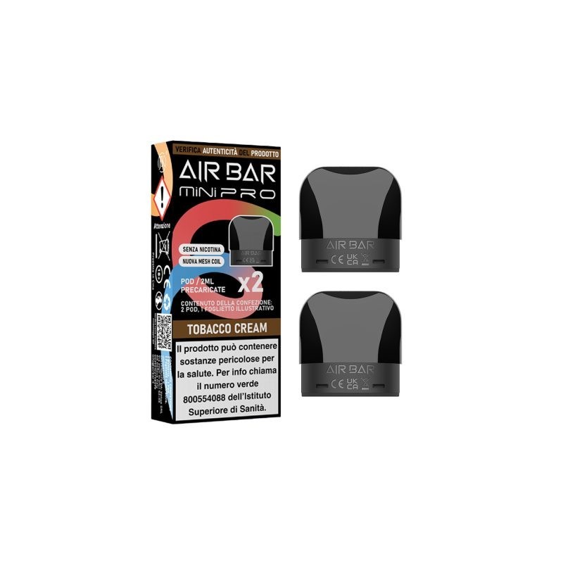 Air Bar Pro Tobacco Cream 0Mg (prezzo per 1 pod-confezione da 2)